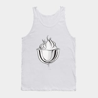 Chalice White Shadow Silhouette Anime Style Collection No. 336 Tank Top